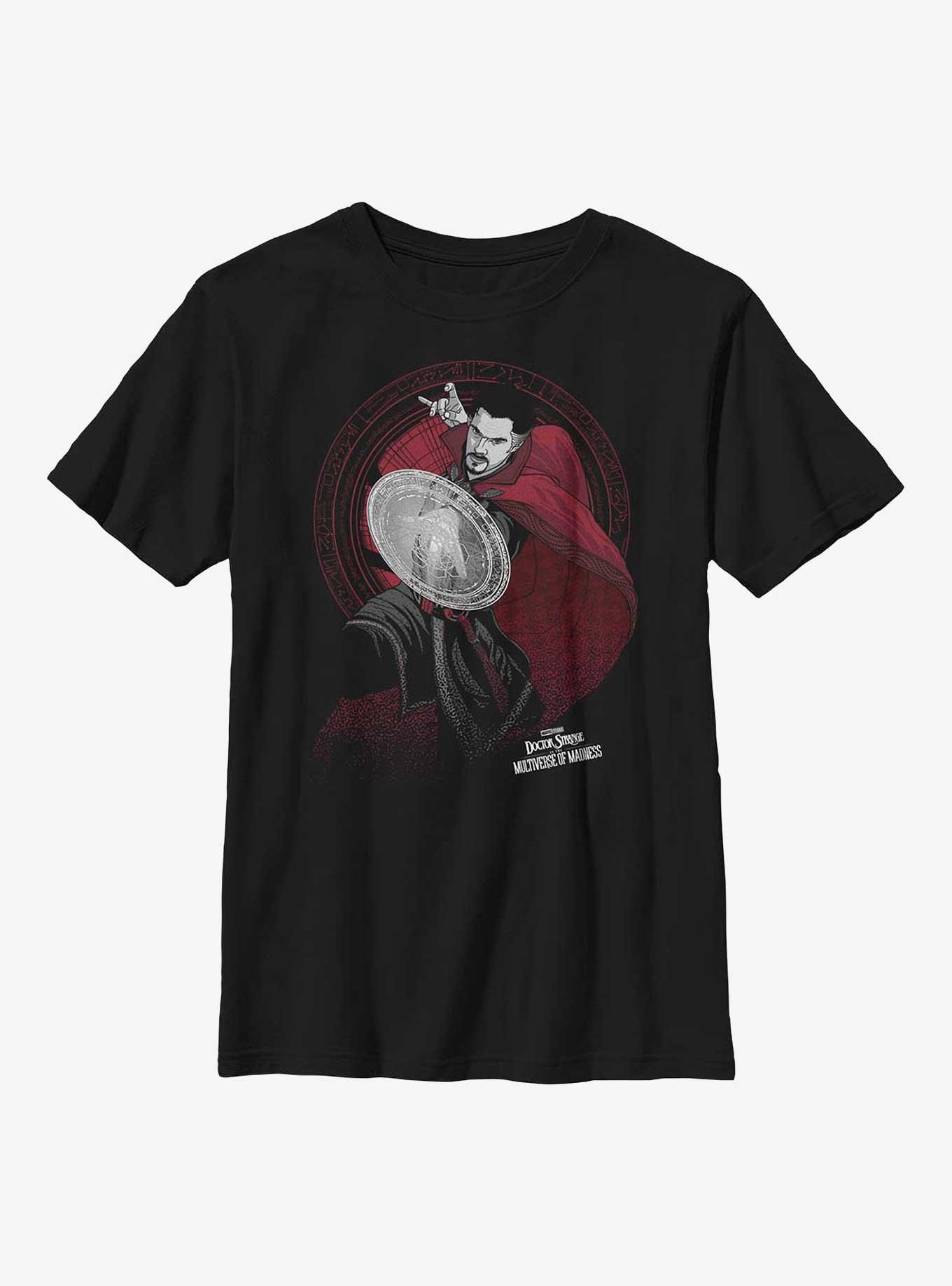 Marvel Doctor Strange In The Multiverse Of Madness Portal Spell Youth T-Shirt, BLACK, hi-res