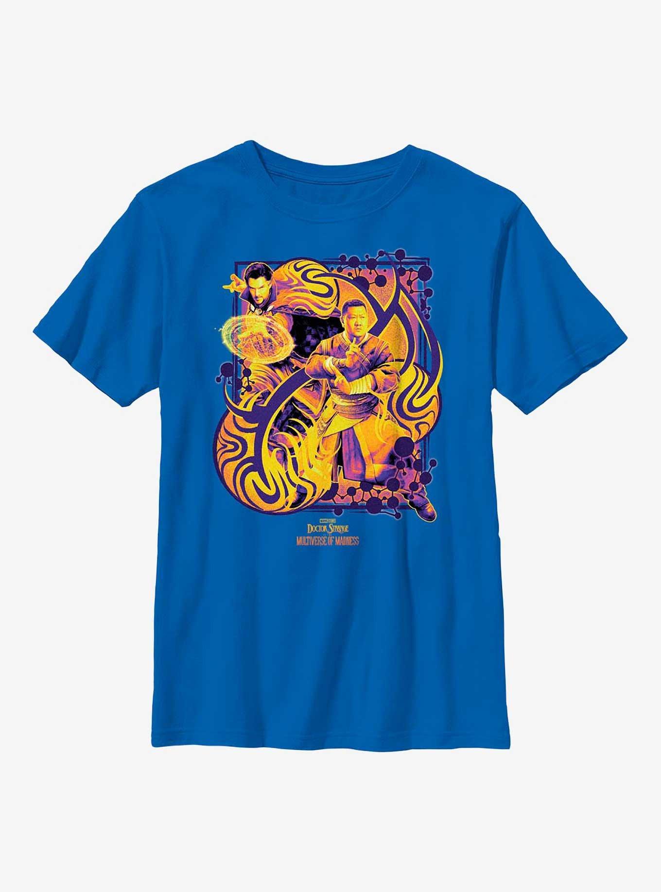 Marvel Doctor Strange In The Multiverse Of Madness Warped Magic Youth T-Shirt, ROYAL, hi-res