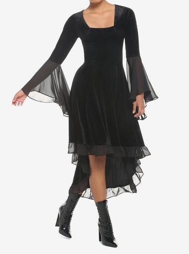 HYKE ハイクSHEER TWILL BELL-SLEEVE DRESS HYKE【ハイク】SHEER TWILL BELL-SLEEVE DRESS (16211) | glamour online