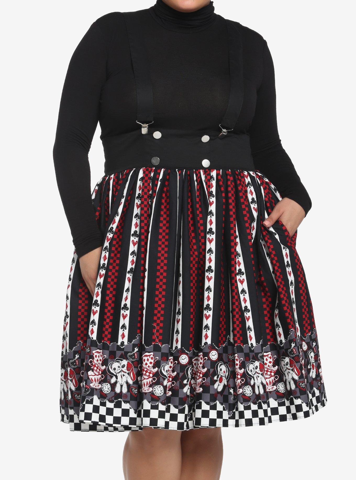 Striped skirt shop plus size