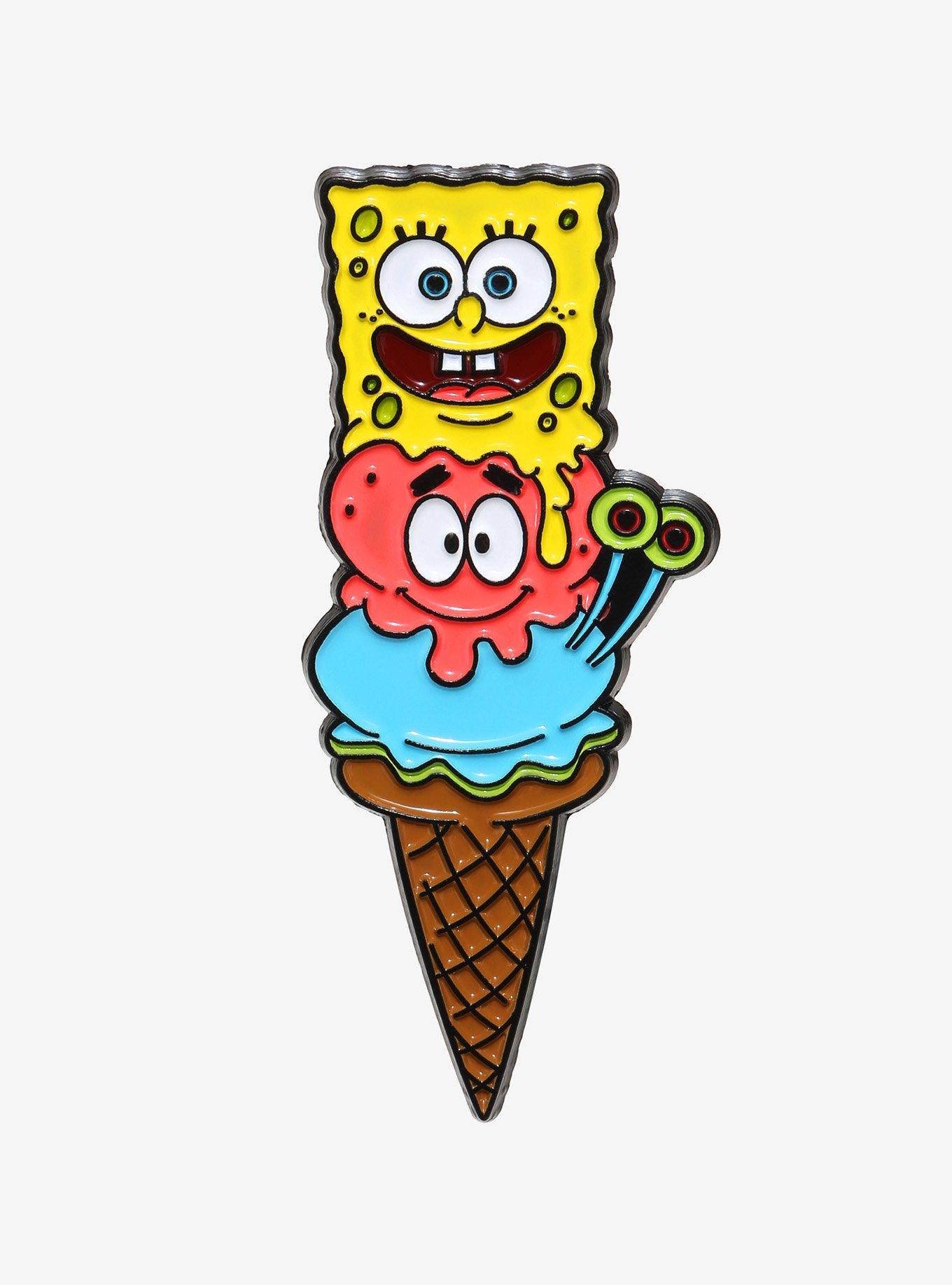 SpongeBob SquarePants Ice Cream Enamel Pin, , hi-res