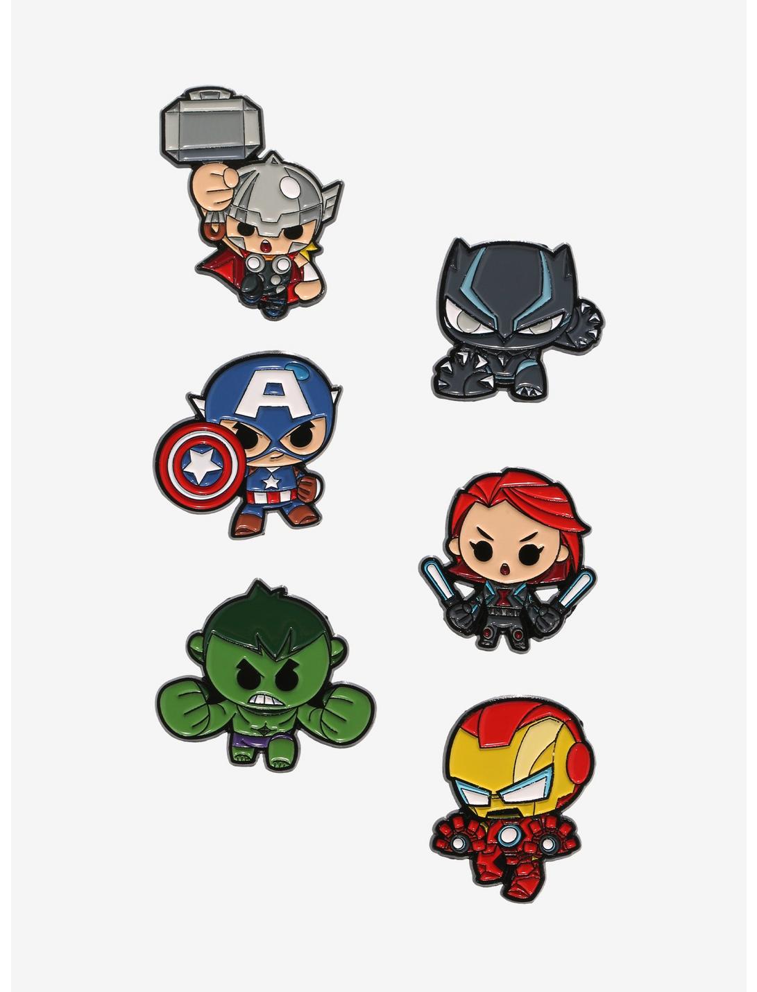 Marvel Avengers Chibi Blind Box Enamel Pin, , hi-res