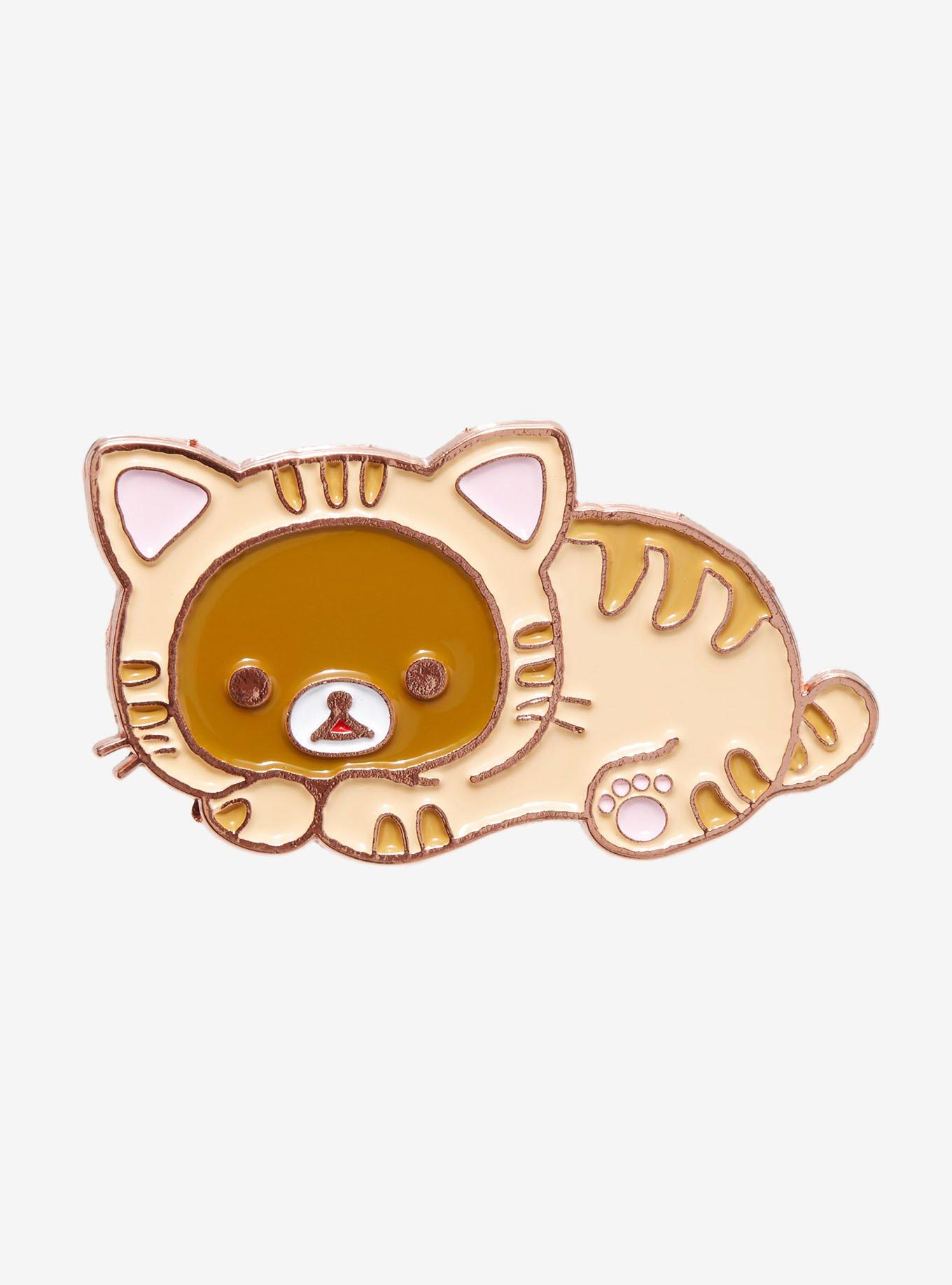 Rilakkuma Cat Suit Enamel Pin, , hi-res