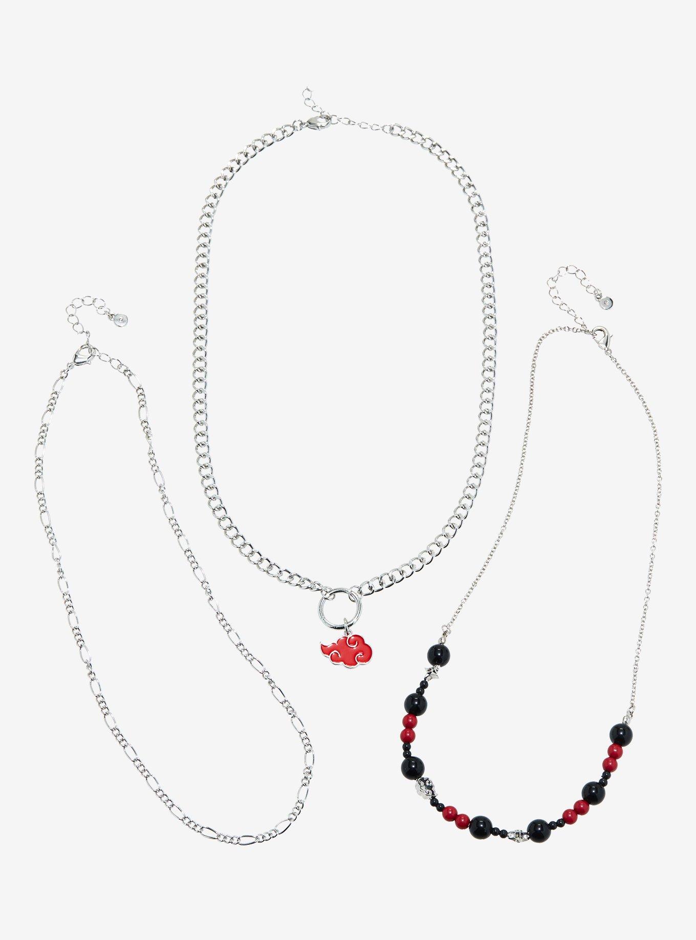 Naruto Shippuden Akatsuki Cloud Necklace Set, , hi-res