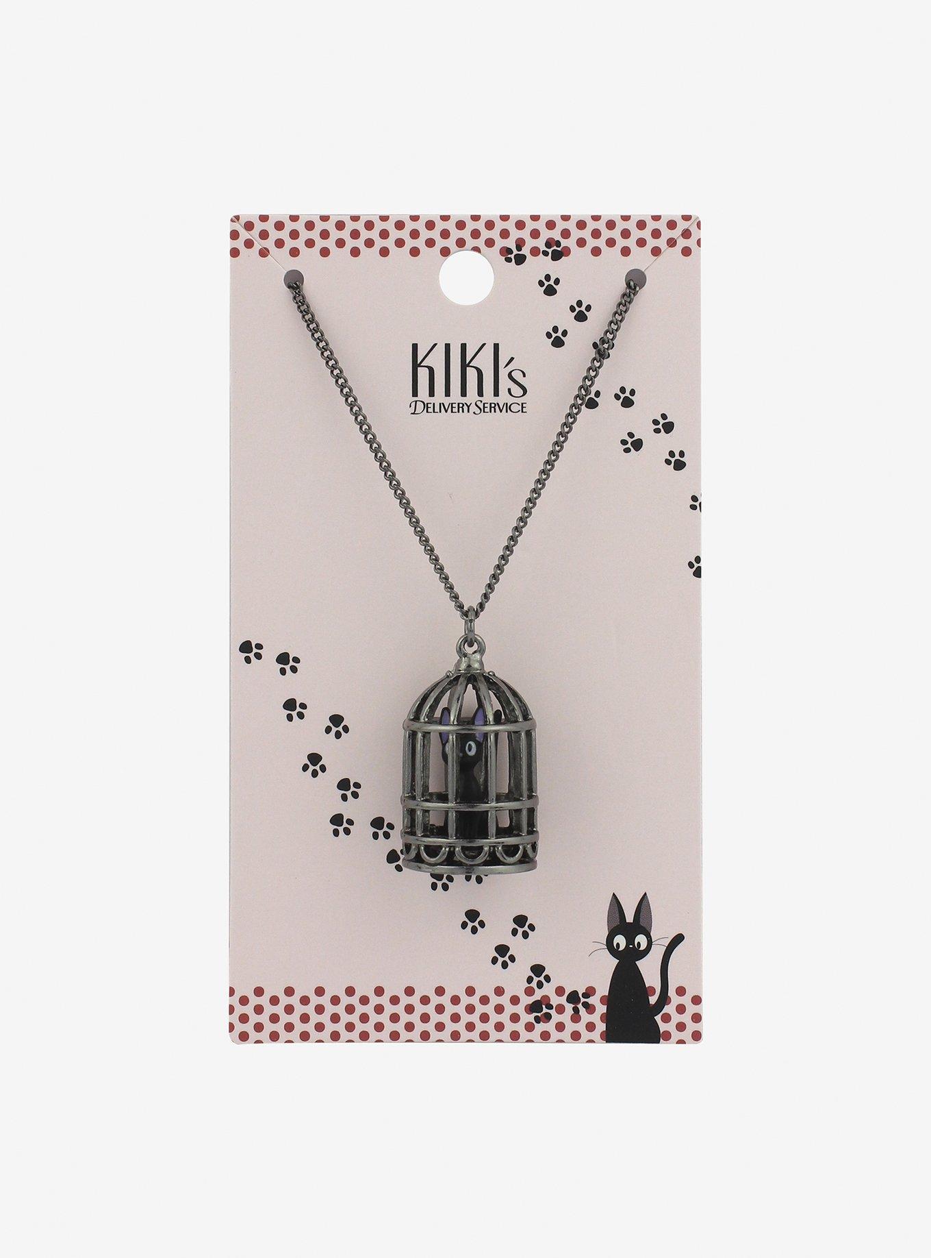 Studio Ghibli Kiki's Delivery Service Jiji Cage Necklace, , hi-res