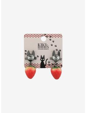 Plus Size Studio Ghibli Kiki's Delivery Service Jiji Strawberry Earrings, , hi-res