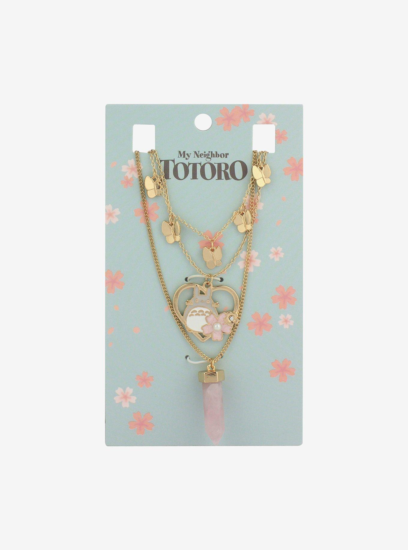 Studio Ghibli My Neighbor Totoro Sakura Crystal Necklace Set, , hi-res