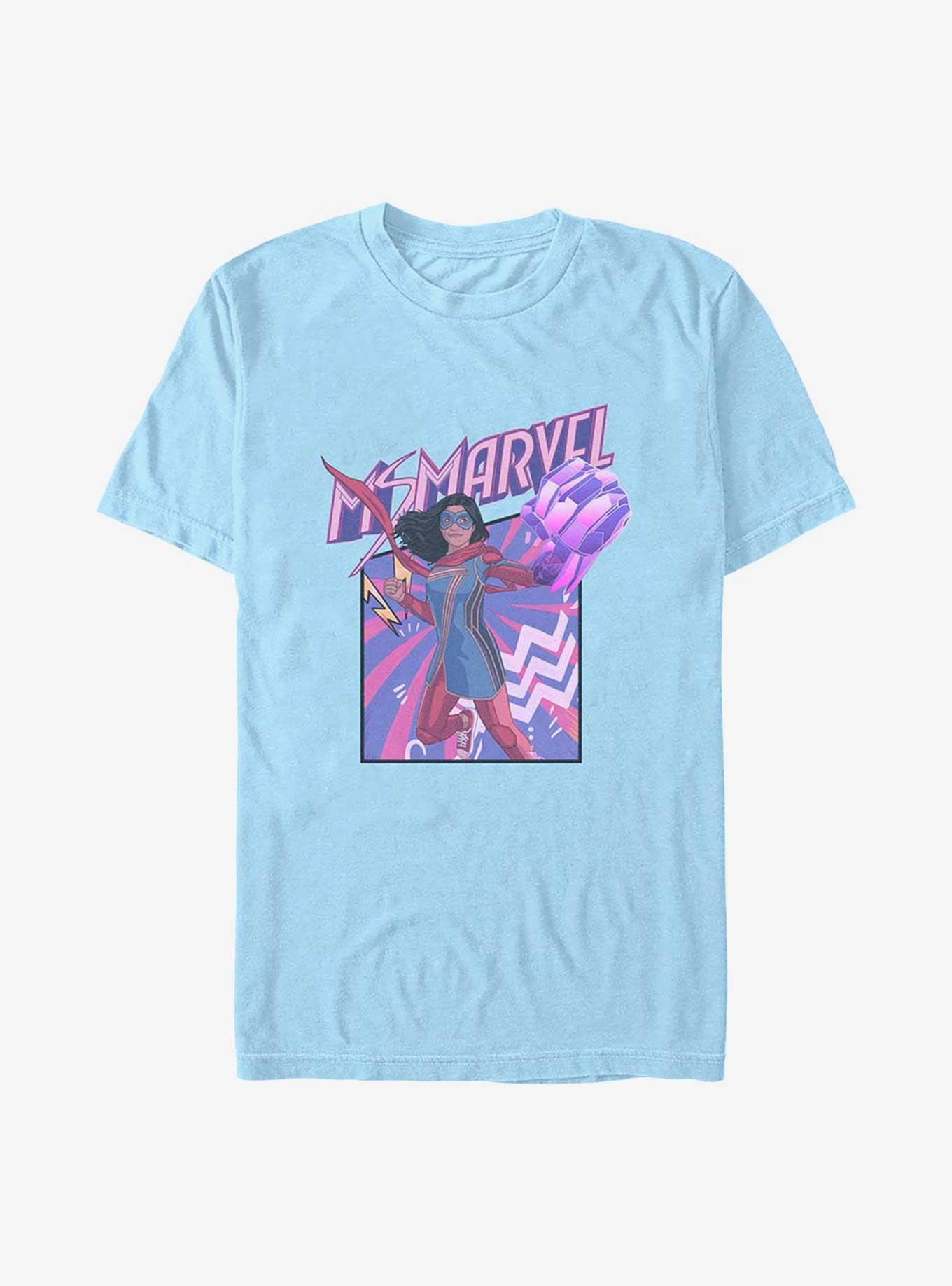 Marvel Ms. Marvel Fist Panel T-Shirt, LT BLUE, hi-res