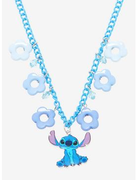 Plus Size Disney Lilo & Stitch Flower Charm Necklace, , hi-res
