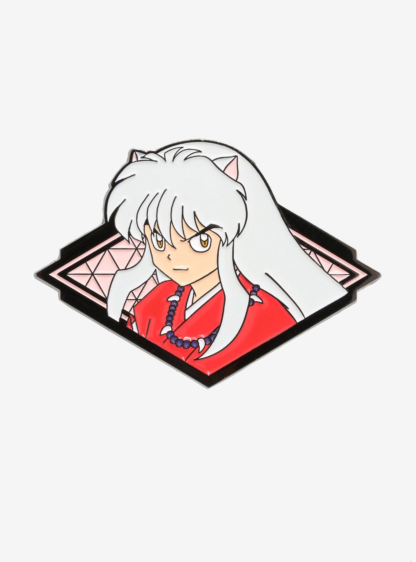 InuYasha Diamond Profile Enamel Pin, , hi-res