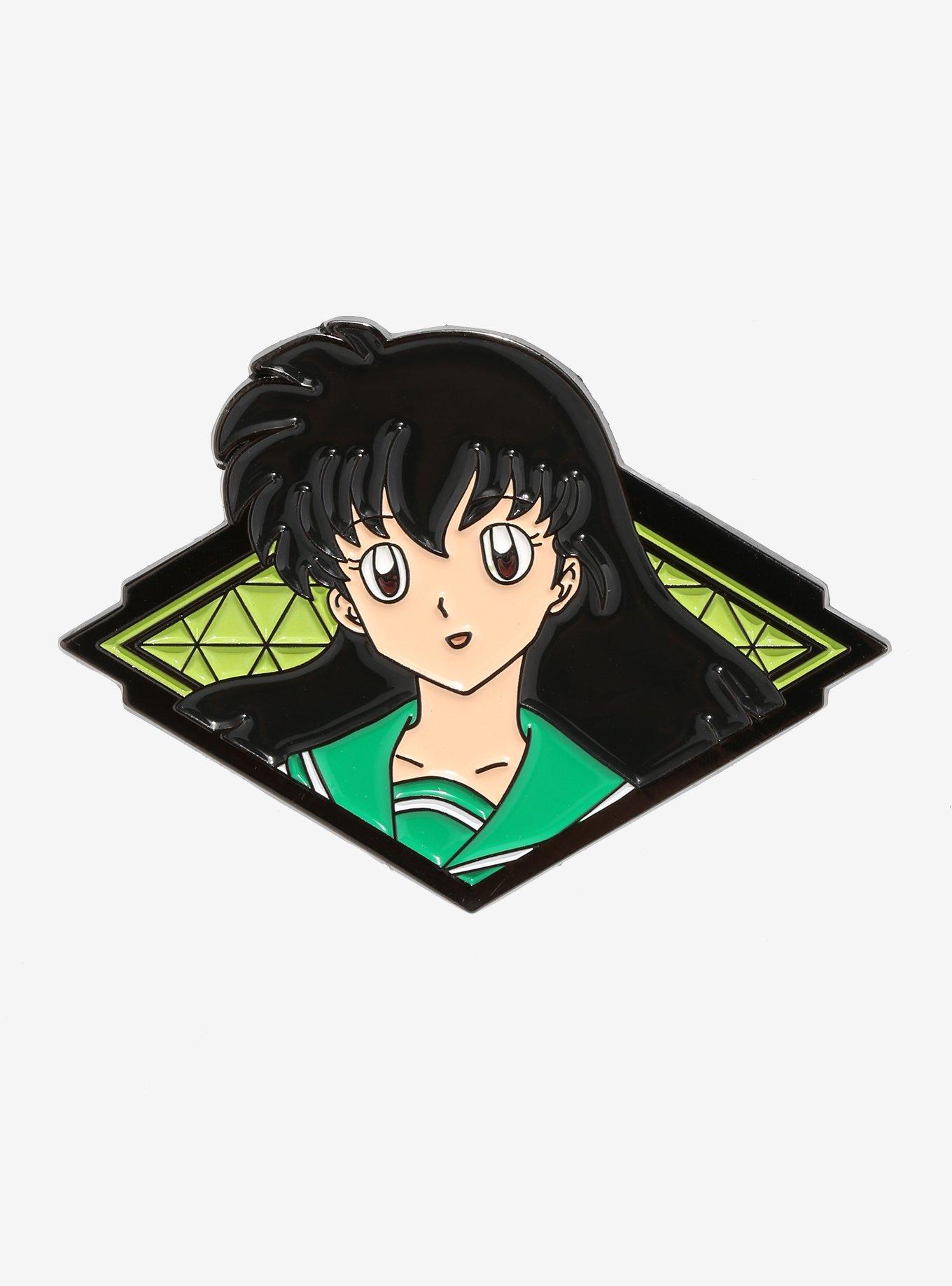 InuYasha Kagome Diamond Profile Enamel Pin, , hi-res