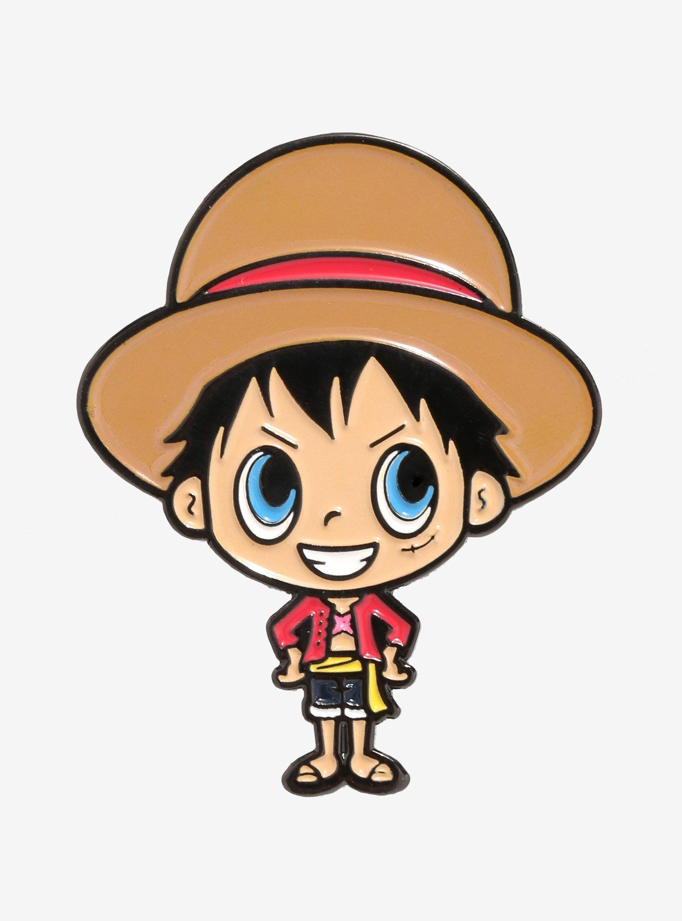 One Piece Chibi Luffy Enamel Pin, , hi-res