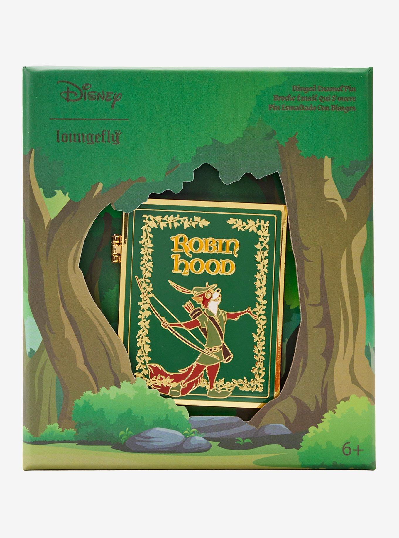 Loungefly Disney Robin Hood Book Enamel Pin, , hi-res