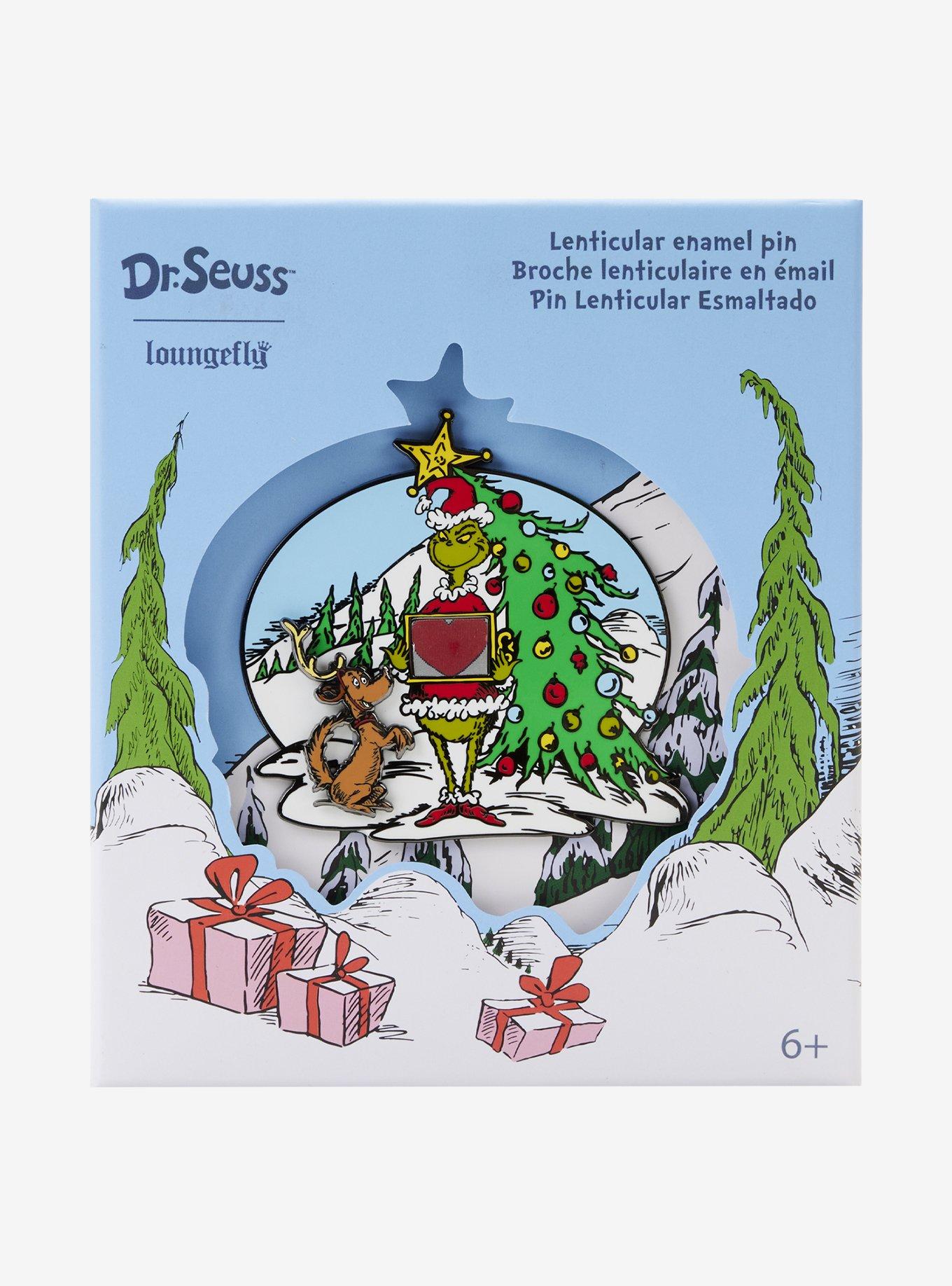 Loungefly How The Grinch Stole Christmas! Lenticular Enamel Pin, , hi-res