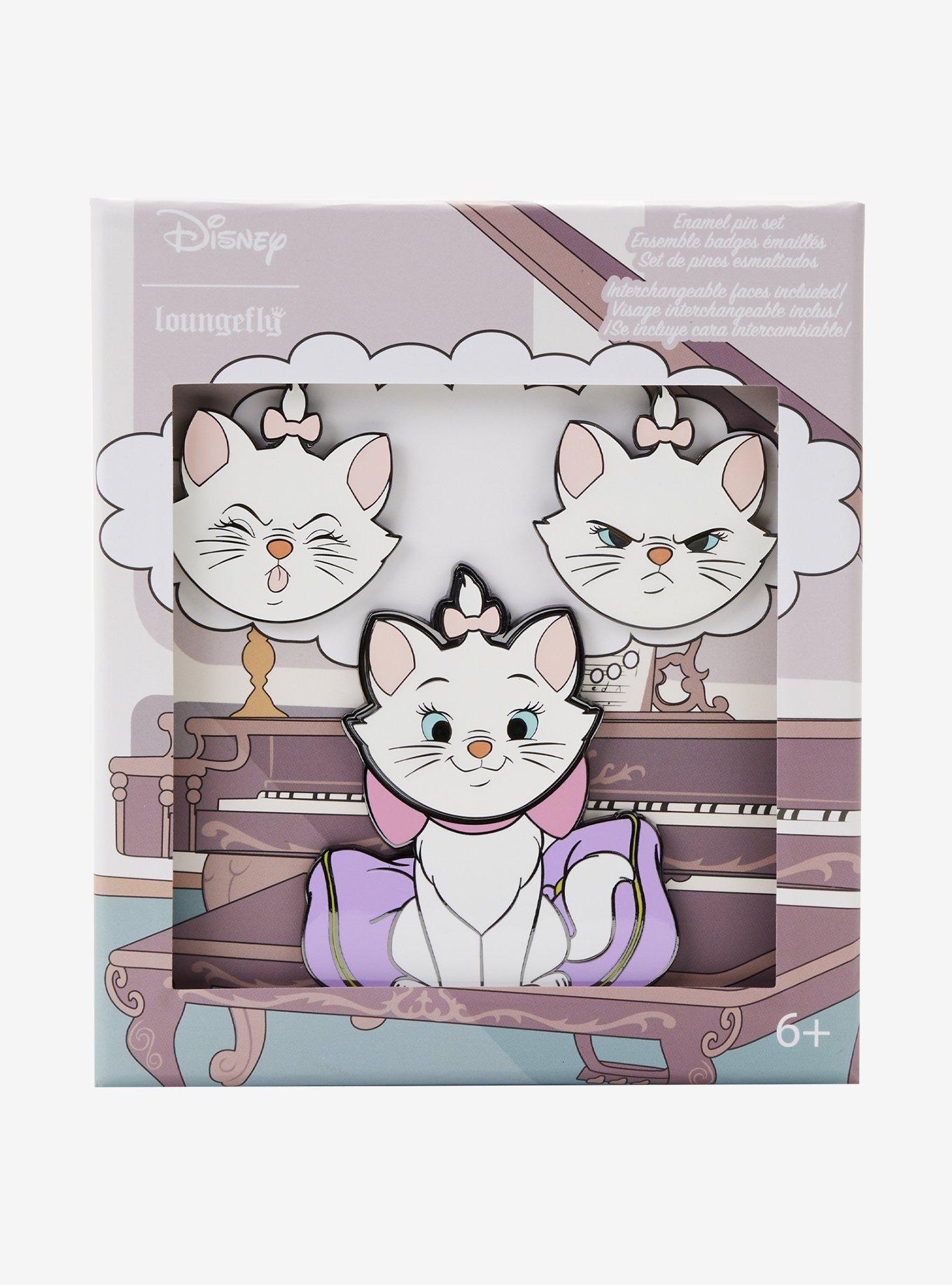 Loungefly Disney The Aristocats Marie Interchangeable Face Enamel Pin, , hi-res
