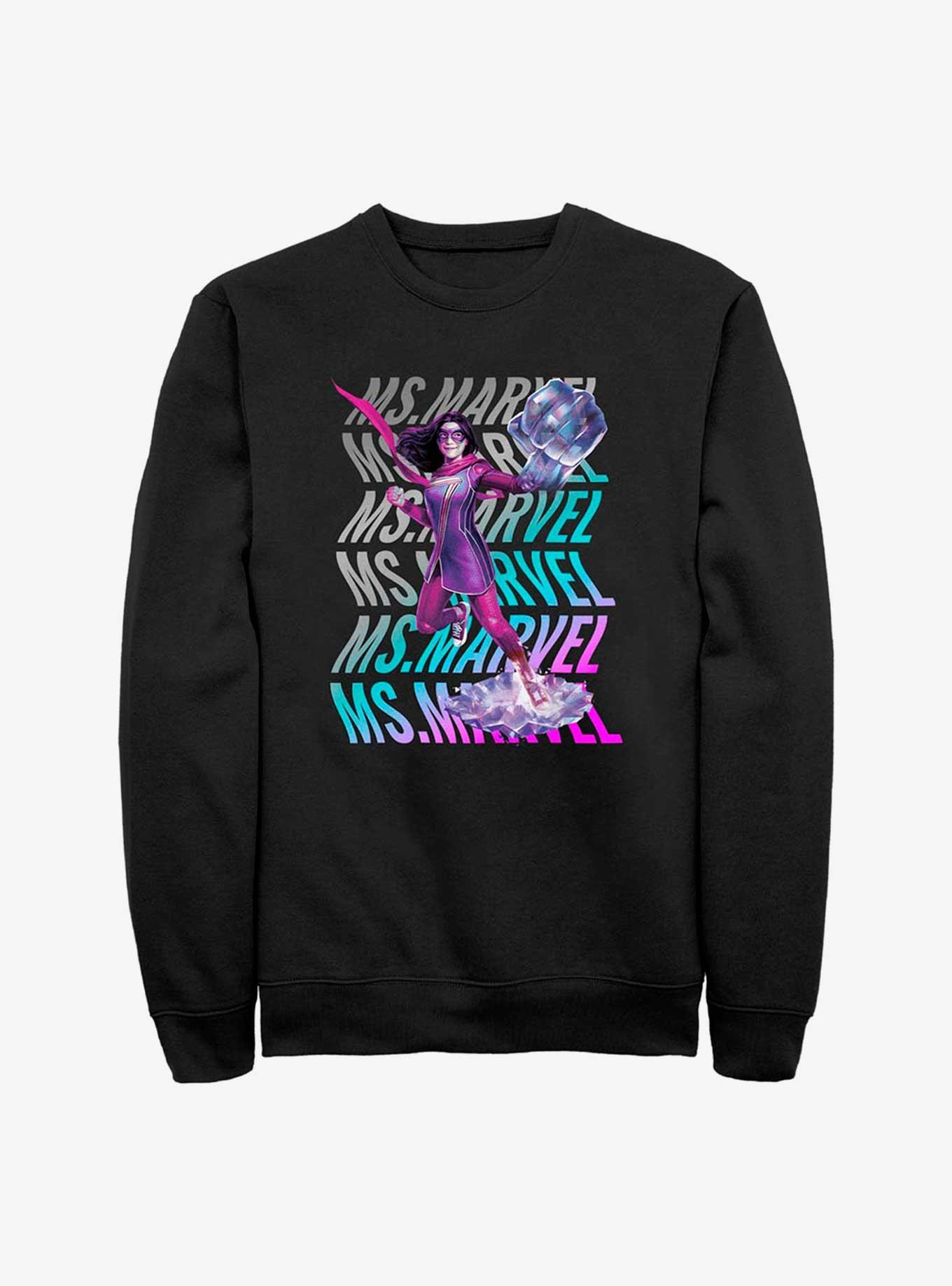 Marvel Ms. Marvel Wave Sweatshirt, , hi-res