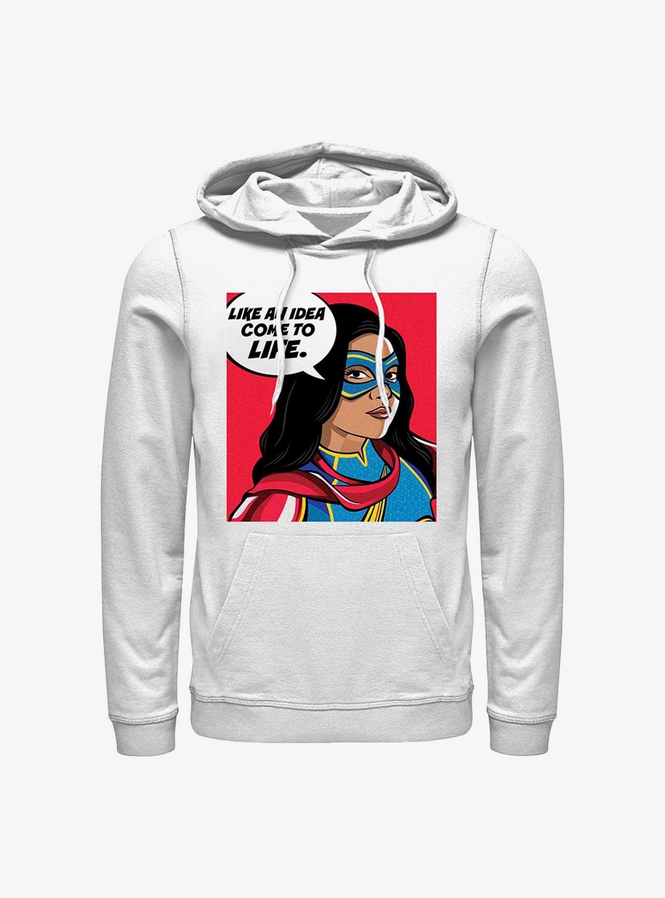 Marvel Ms. Marvel Idea Come To Life Hoodie, WHITE, hi-res