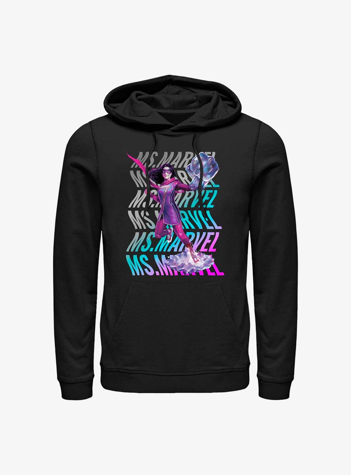 Marvel Ms. Marvel Wave Hoodie, BLACK, hi-res