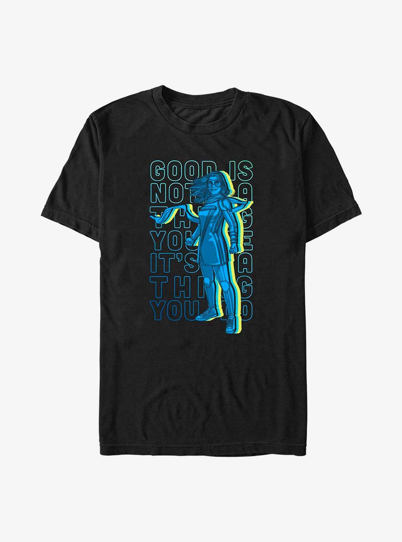 Marvel Ms. Marvel Do Good Stack T-Shirt, BLACK, hi-res