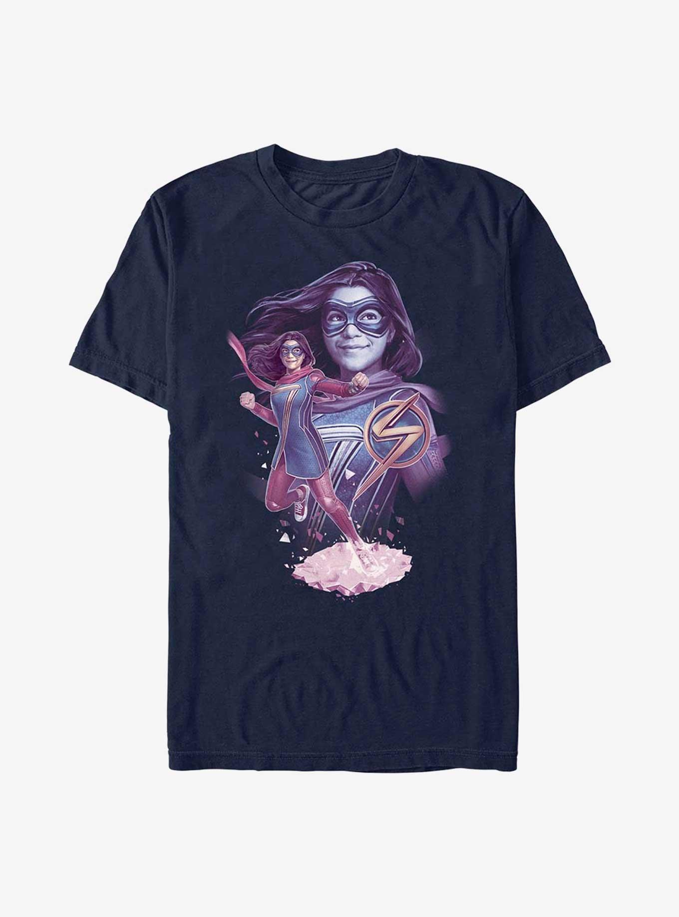 Marvel Ms. Marvel House Of Mirrors T-Shirt, NAVY, hi-res
