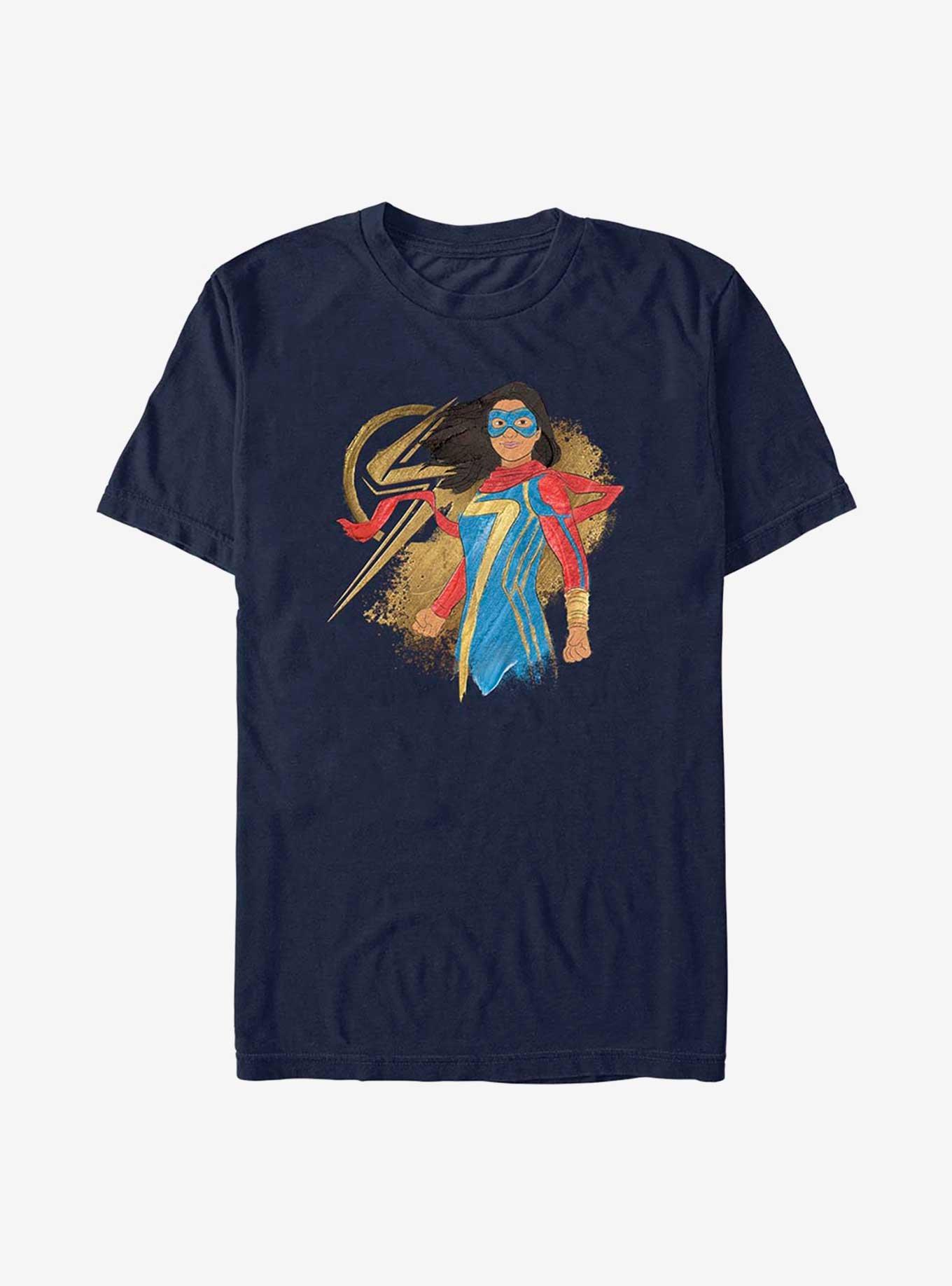 Marvel Ms. Marvel Portrait T-Shirt, NAVY, hi-res