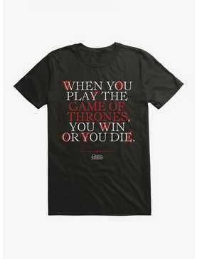Game Of Thrones Cersi Quote Win Or Die T-Shirt, , hi-res