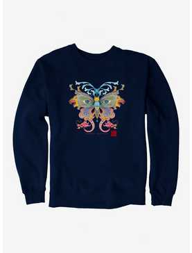 Hot Topic Foundation X AAPI Heritage Month Gabby Malpas Wolf Butterfly Sweatshirt, , hi-res