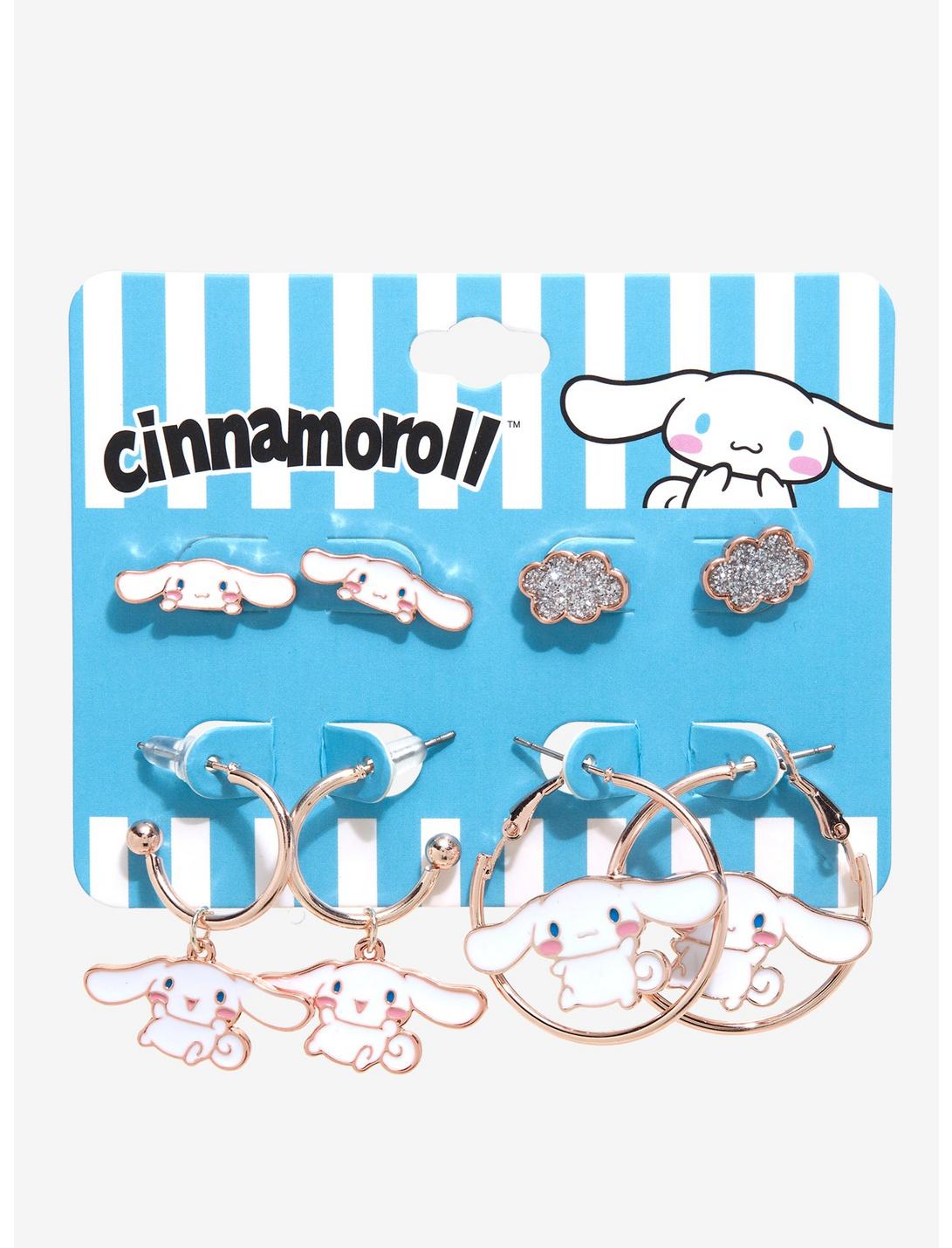 Cinnamoroll Cloud Icon Earring Set, , hi-res