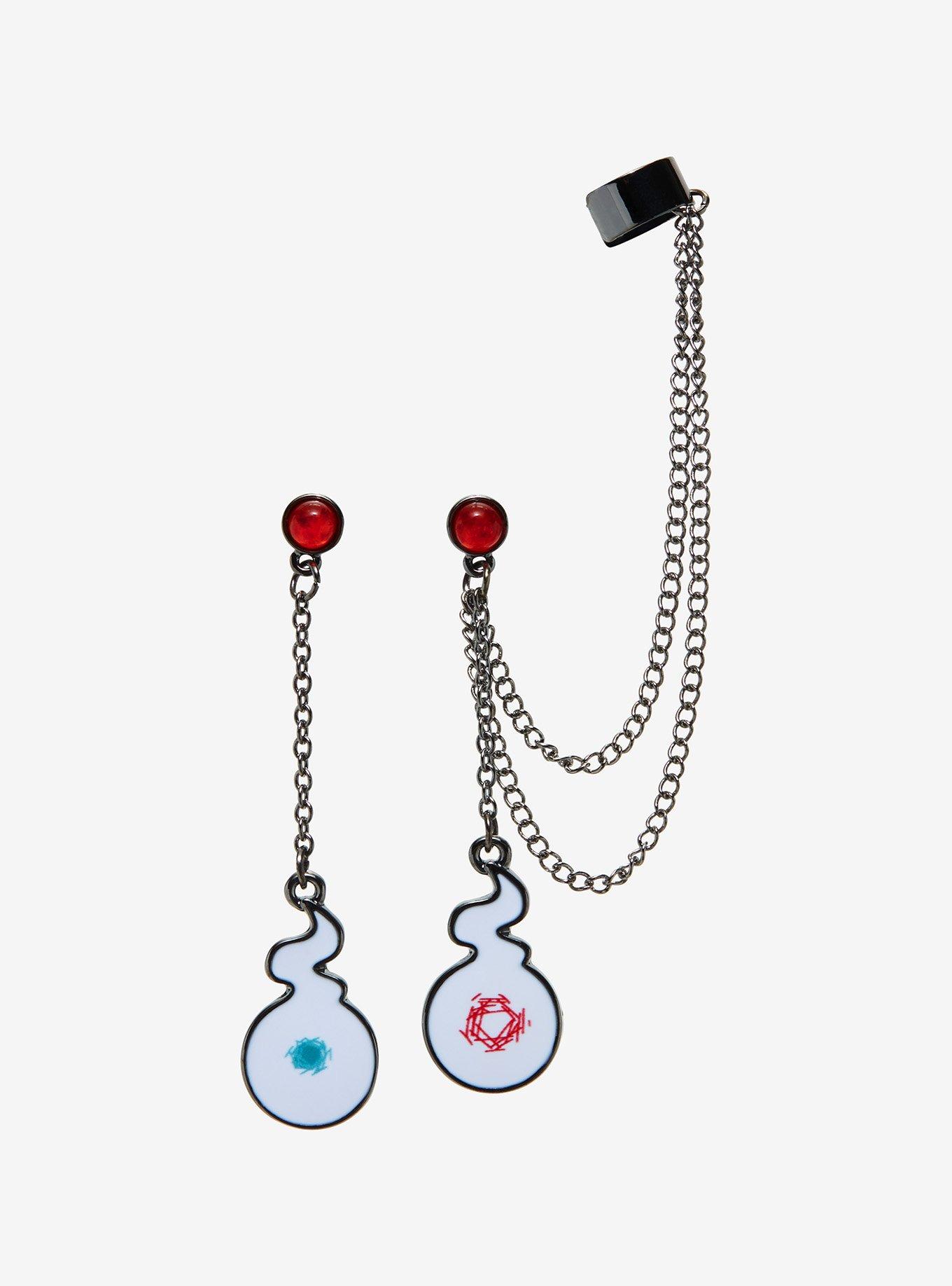 Toilet-Bound Hanako-Kun Hakujoudai Mismatch Cuff Earrings, , hi-res