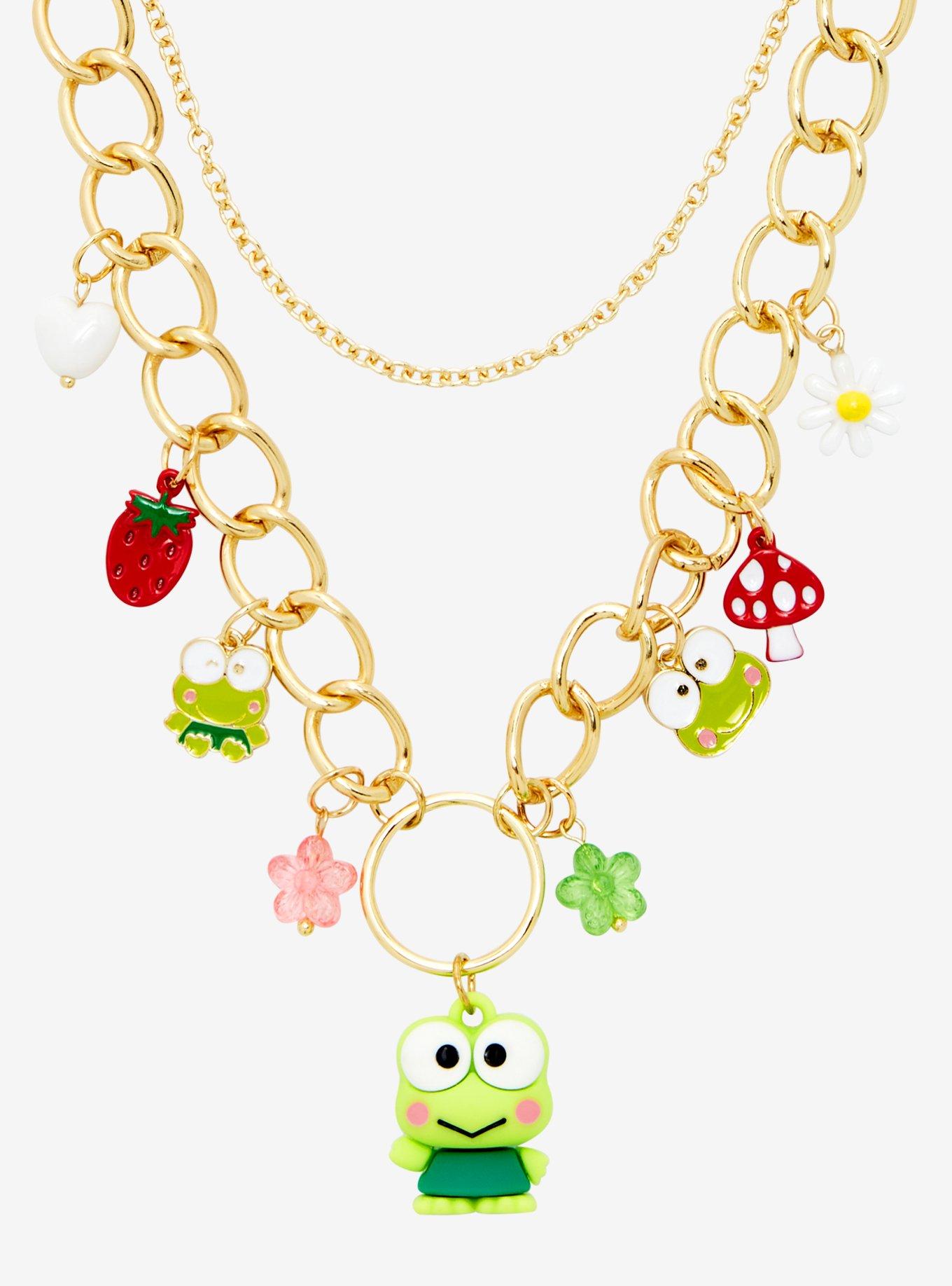 Keroppi O-Ring Charm Necklace, , hi-res