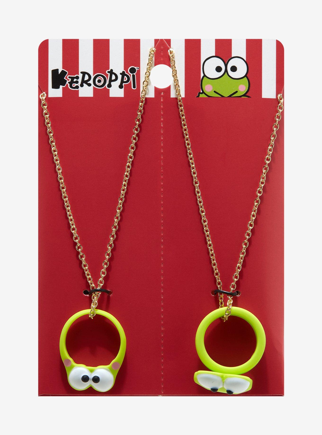 Pendentif Kéroppi En Argenté Avec émail - Bijou Fantaisie Pour Homme, Femme Ou Enfant, 2 Cm