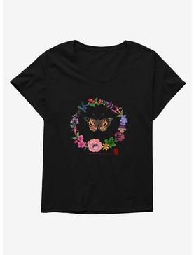 Hot Topic Foundation X American & Pacific Islander Heritage Month Butterfly Wreath Girls T-Shirt Plus Size, , hi-res