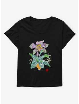 Hot Topic Foundation X American & Pacific Islander Heritage Month Dog Tiger Orchid Girls T-Shirt Plus Size, , hi-res