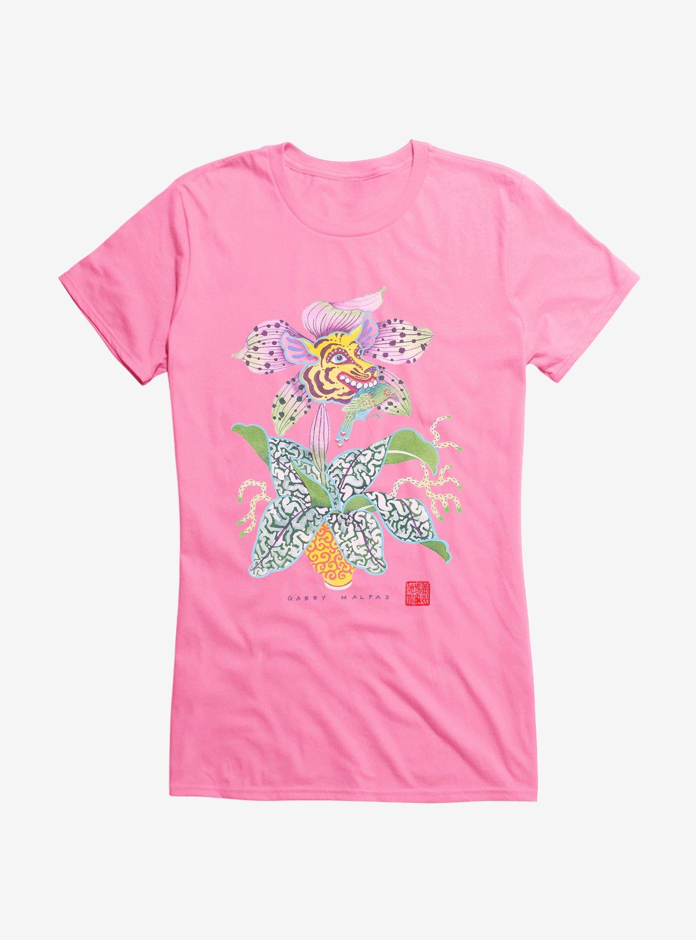 Hot Topic Foundation X American & Pacific Islander Heritage Month Dog Tiger Orchid Girls T-Shirt, , hi-res