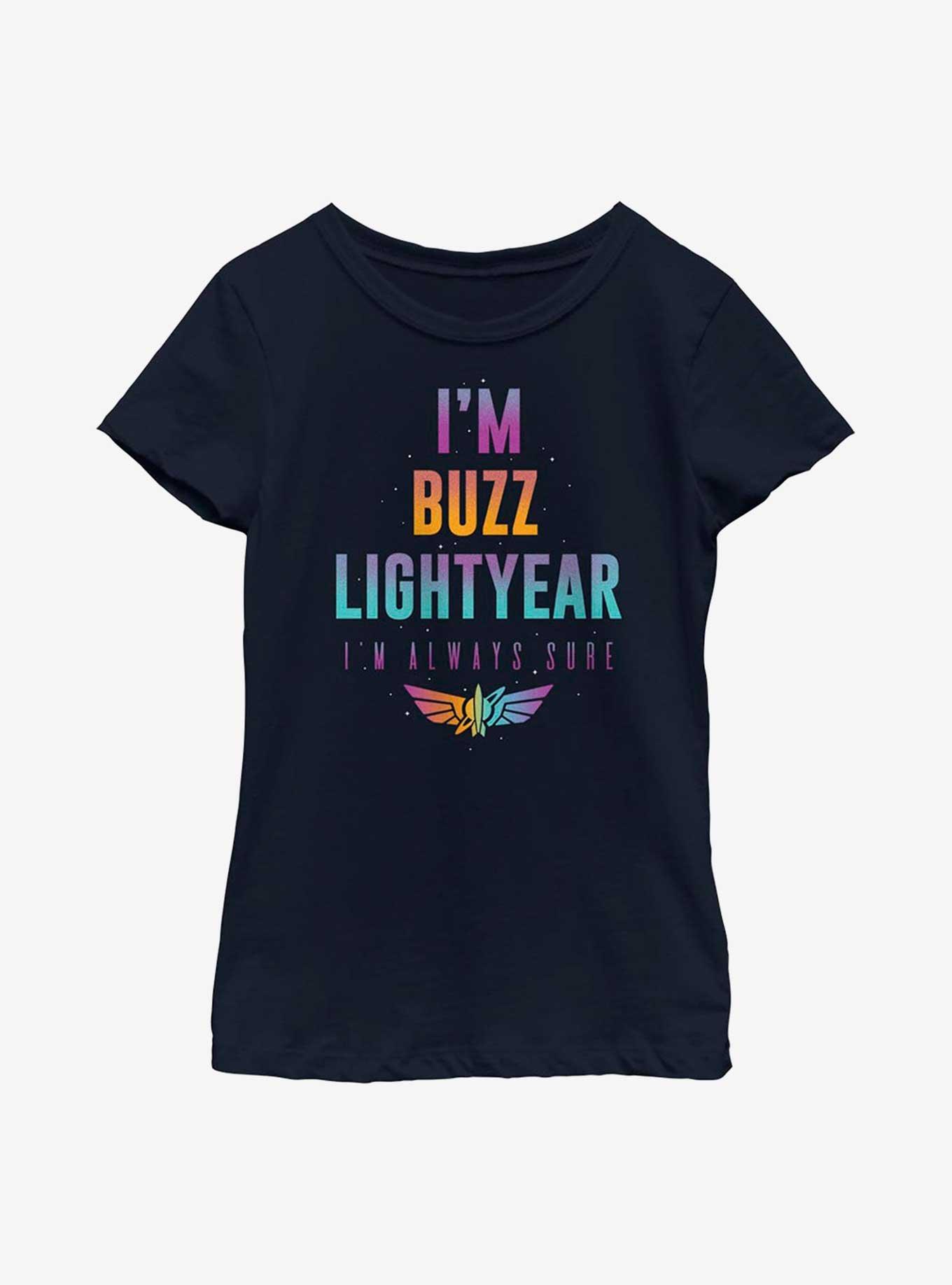 Disney Pixar Lightyear Being Buzz Youth Girls T-Shirt, NAVY, hi-res