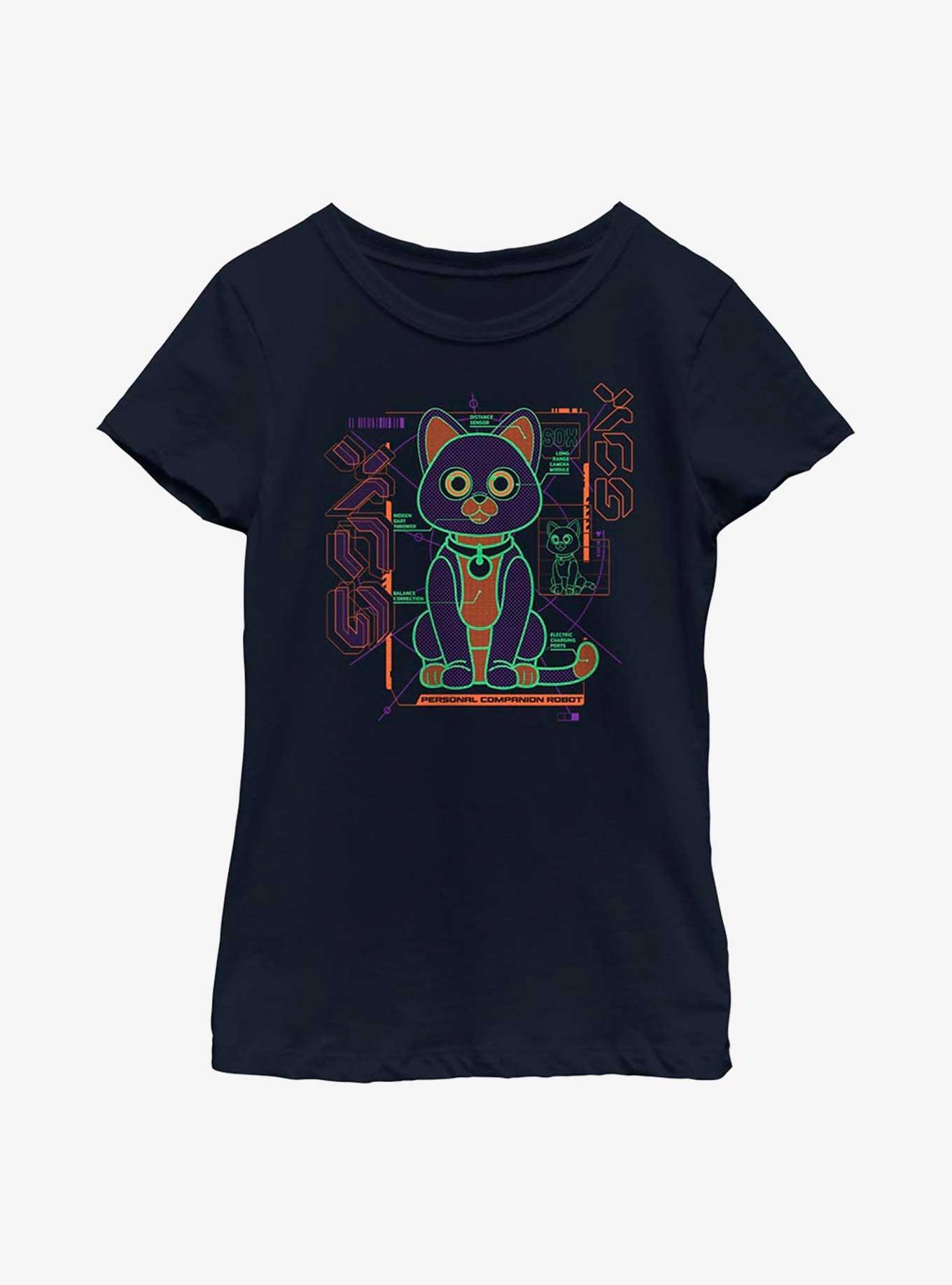 Disney Pixar Lightyear Sox Schematic Youth Girls T-Shirt, , hi-res