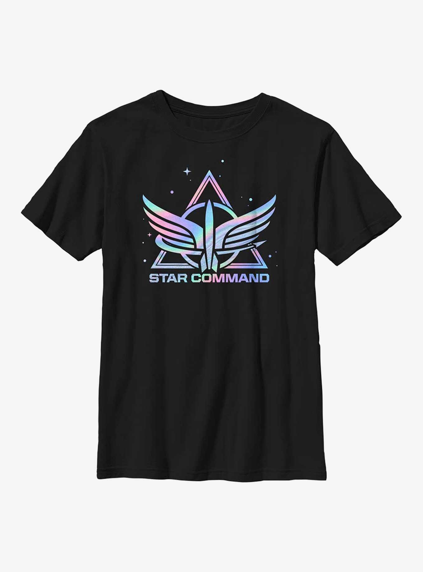 Disney Pixar Lightyear Star Command Rainbow Youth T-Shirt, BLACK, hi-res