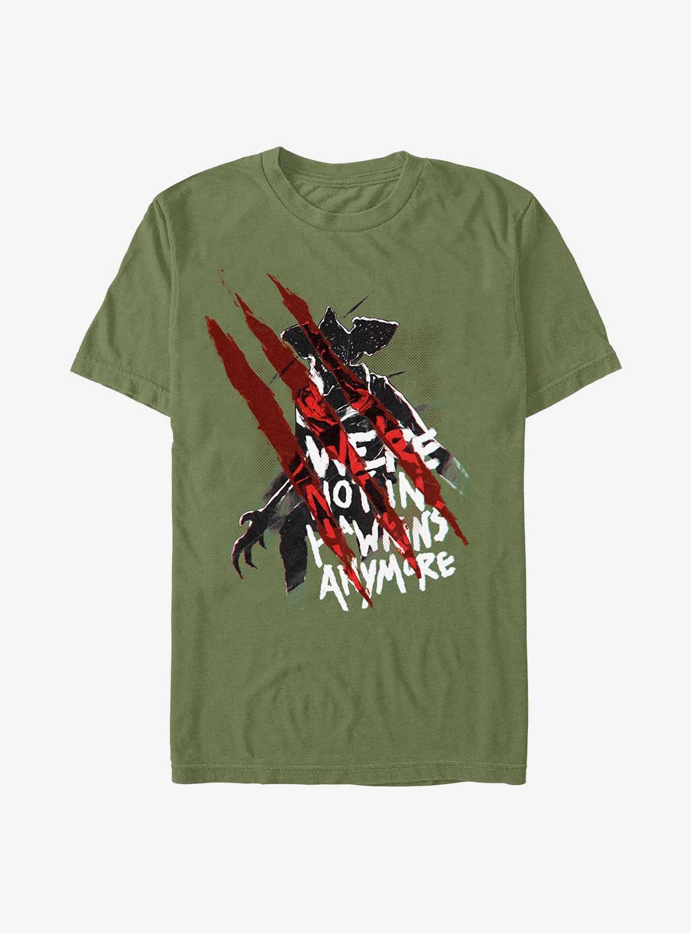 Stranger Things Demogorgon Slashes T-Shirt, MIL GRN, hi-res