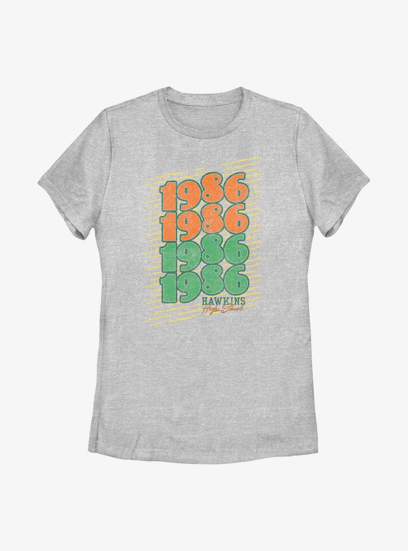 Stranger Things 1986 Hawkins High School Womens T-Shirt, , hi-res