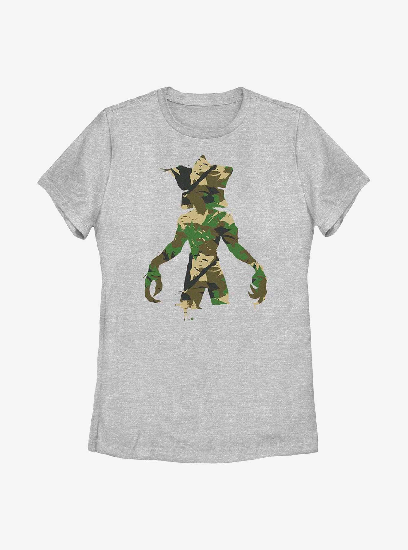 Stranger Things Camo Demogorgon Womens T-Shirt, ATH HTR, hi-res