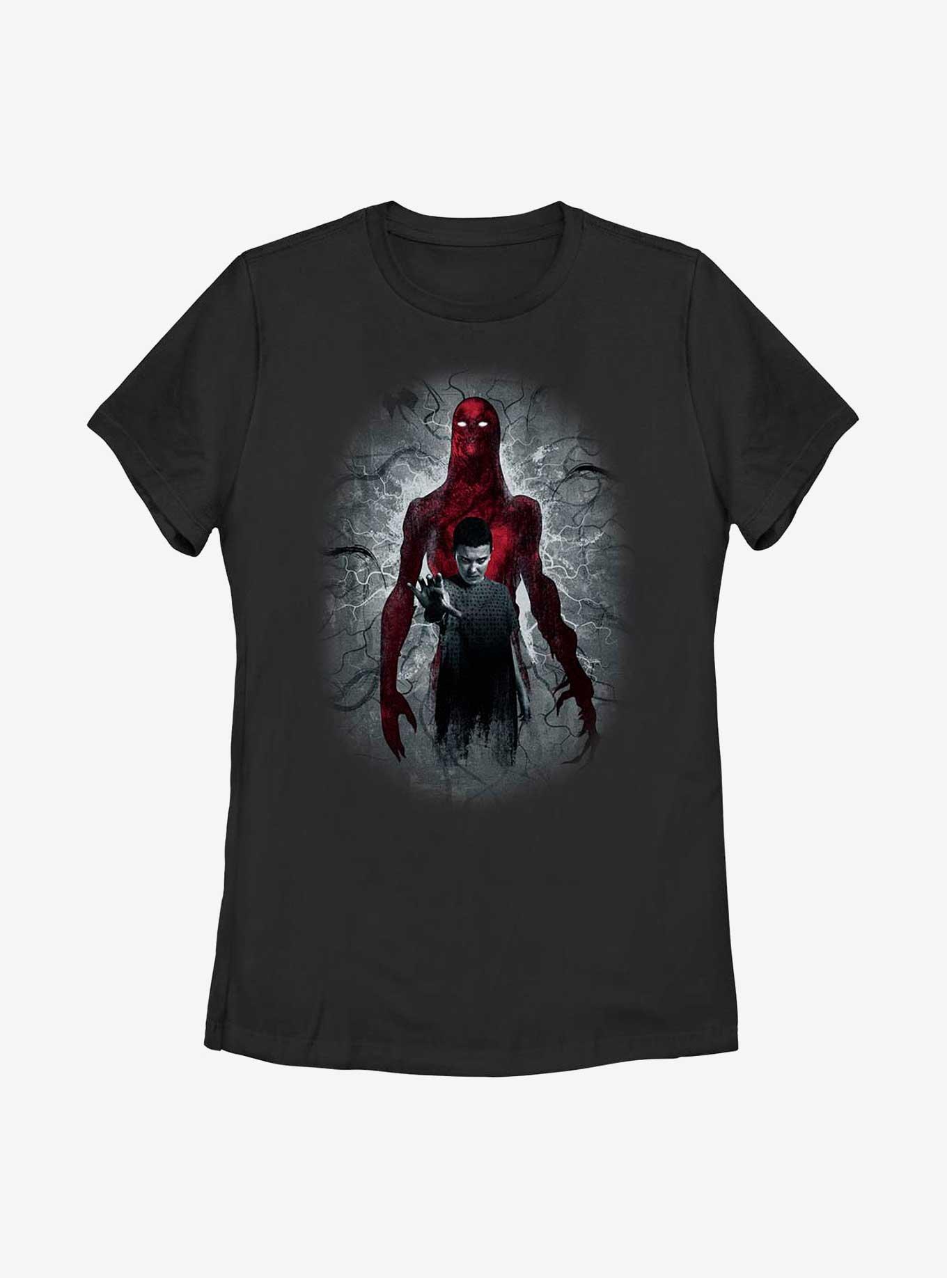 Stranger Things Vecna And Eleven Womens T-Shirt, BLACK, hi-res