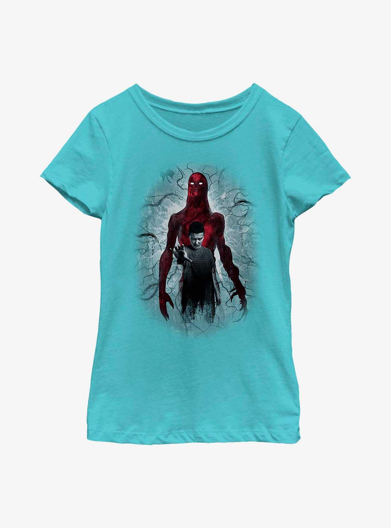 Stranger Things Vecna And Eleven Youth Girls T-Shirt, TAHI BLUE, hi-res
