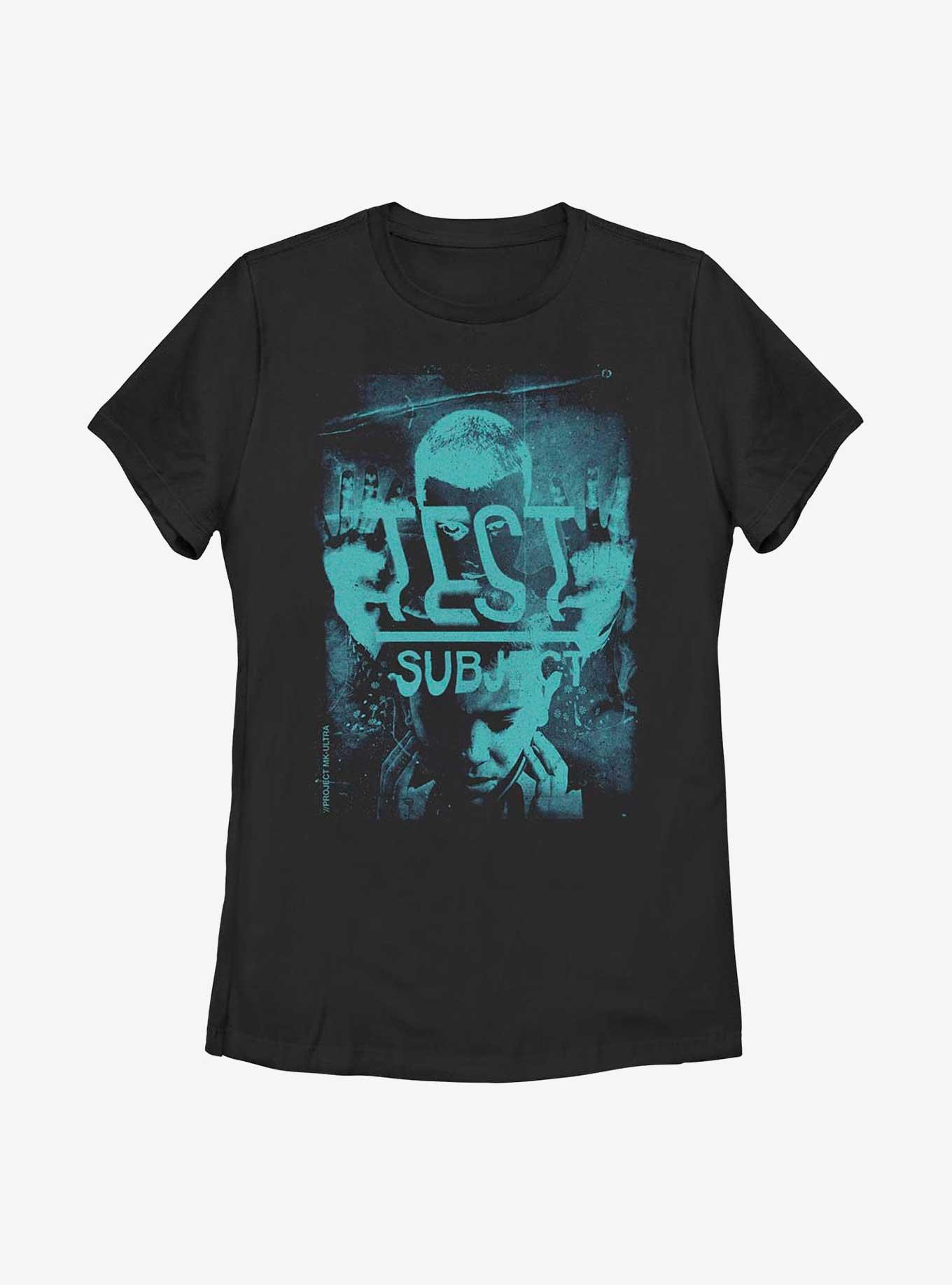 Stranger Things Test Subject Womens T-Shirt, BLACK, hi-res