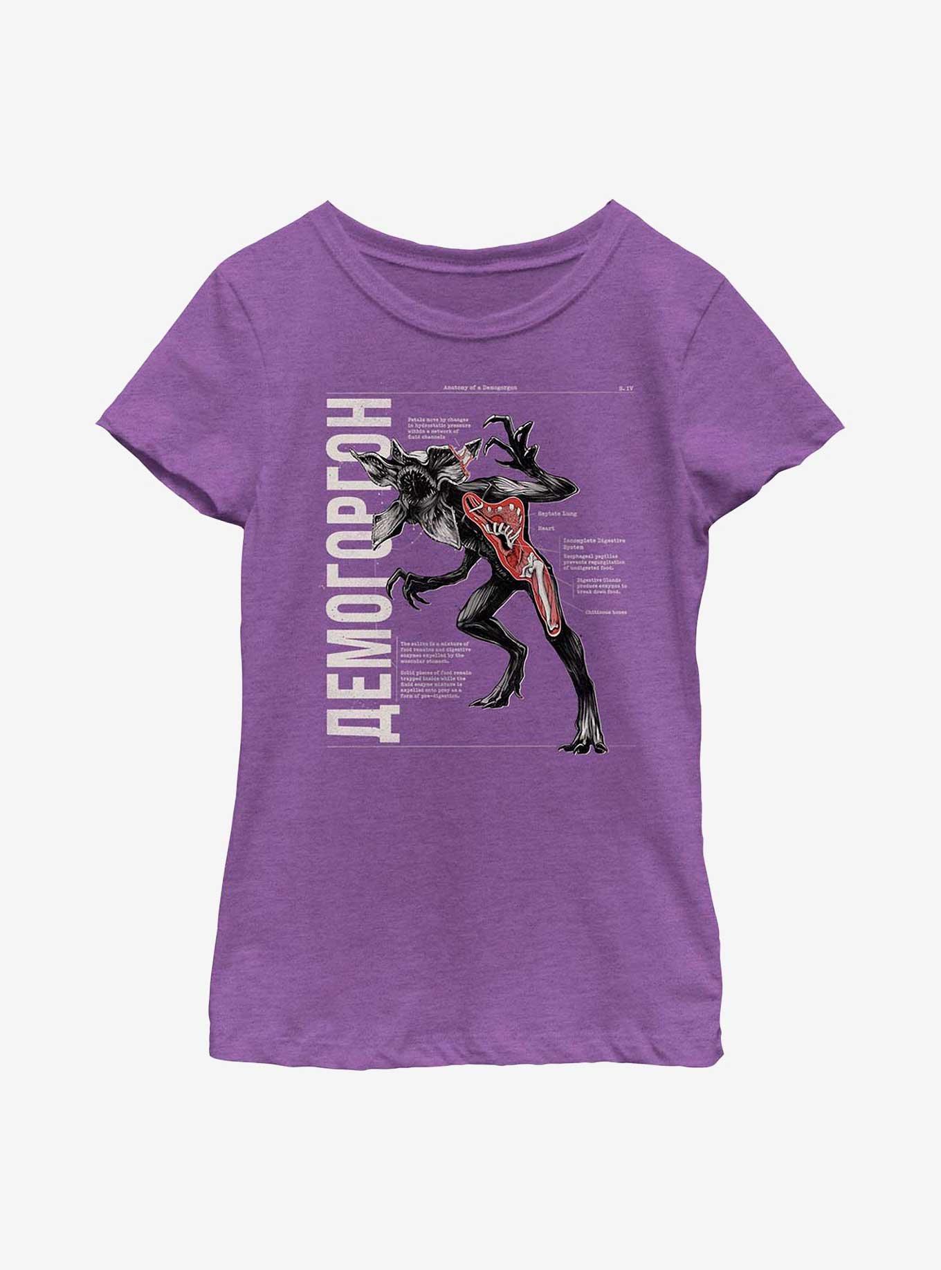 Stranger Things Anatomy Demogorgon Youth Girls T-Shirt, , hi-res