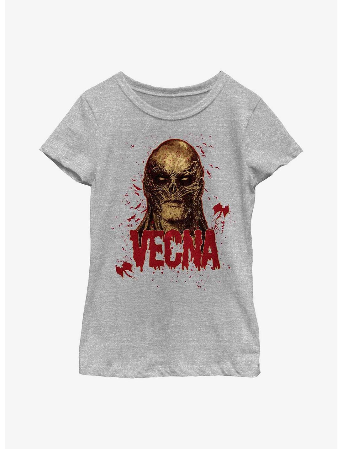 Stranger Things Gritty Vecna Youth Girls T-Shirt, ATH HTR, hi-res