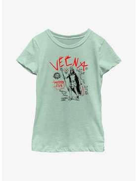 Stranger Things Vecna Stat Doodles Youth Girls T-Shirt, , hi-res