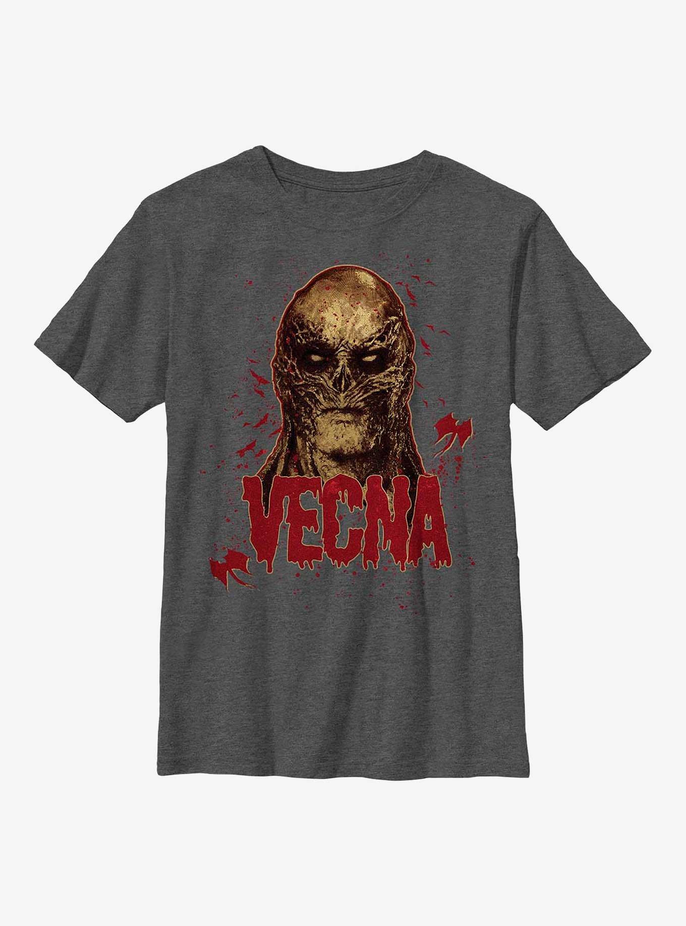 Stranger Things Gritty Vecna Youth T-Shirt, CHAR HTR, hi-res view 1
