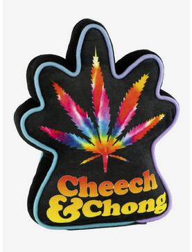 Cheech and Chong Faces Smokey Tie Dye Pot Leaf Plush Squeaker Dog Toy, , hi-res