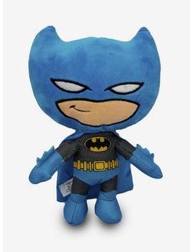 DC Comics Batman Full Body Standing Pose with Blue Cape Plush Squeaker Dog Toy, , hi-res