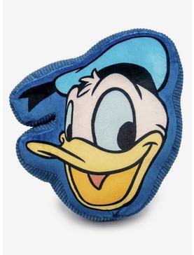 Disney Donald Duck Smiling Face Blue Plush Squeaker Dog Toy, , hi-res